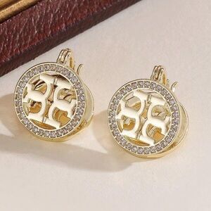 Elegant Gold and Silver Stud Earrings